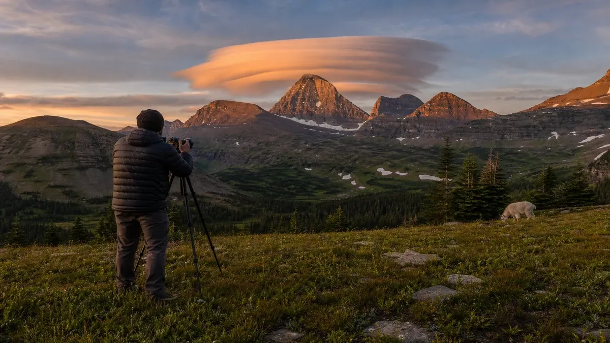 Photography Spots illustrated mountain pass scene